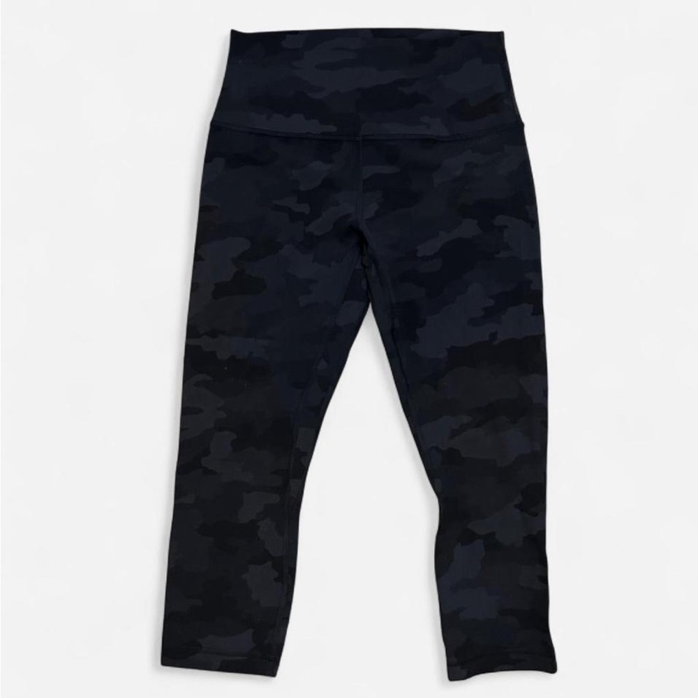 lululemon Align Crop Leggings Camo Black Size 8